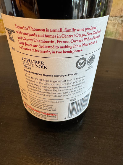 Domaine Thomson 'Explorer' Pinot Noir 2024, Central Otago