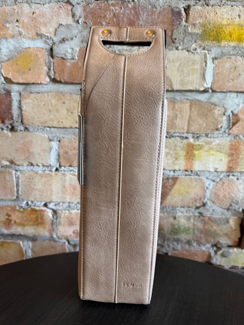 Insulated single wine bag - Latte
